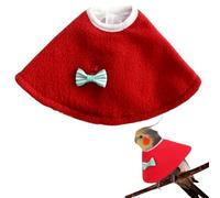 Bird Collars for Feather Plucking Soft Adjustable Neck Protector to Stop Biting, Breathable Cone for Cockatiels Conures Lovebirds Eclectus African Grey Macaw Cockatoo (Red,XL)