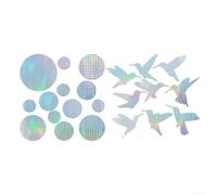 Bird Collision Prevention Decals for Windows with Subtle Yet Effective Holographic Visual Cues to Improve Glass Recognition (LS816)