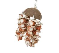 Bird Corn Cob Chew Toys | Natural Shell Corn Cob Bird Chew Toys | Corn Braided Handmade Bird Chew Toys for Parrots, African Grey Parrots, Cockatiels