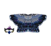 Bird Costume for Kids - Comfortable Cosplay Outfit, Set with Cloak, Owl Costume Cape and Design, Soft Wearable Role Play Set | For Stage Carnival Masquerade Dance Party Cosplay School