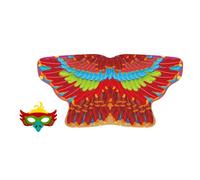 Bird Costume for Kids - Comfortable Cosplay Outfit, Set with Cloak, Owl Costume Cape and Design, Soft Wearable Role Play Set | For Stage Carnival Masquerade Dance Party Cosplay School