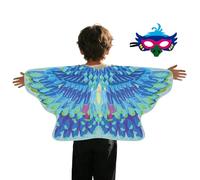 Bird Costume Kids Comfortable - Cosplay Outfit Set Masque, Cloak Wing Cape Carnival, Halloween Birthday Christmas Stage School | Kids - Comfortable Cosplay Outfit Set With Masque And Cloak - Bird Wing