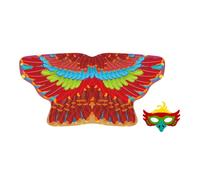 Bird Costume Kids Comfortable - Cosplay Outfit Set Masque, Cloak Wing Cape Carnival, Halloween Birthday Christmas Stage School | Kids Comfortable Cosplay Outfit Set With Masque And Cloak Bird Wing
