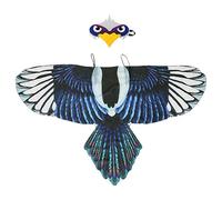 Bird Costume - Lightweight Chiffon Material Set, Adjustable Elastic Wings, Childrens Masquerade Facepiece | Backyard Nature Exploration, Carnival Bird Parade, Kindergarten Storytelling Accessory