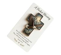 Bird Cross Pocket Blessing Package - with Card Christian Keepsake - Pocket Cross Blessing with a Card a Bible Verse - For Adults Young People Family Friends Prayer Meditation Bible Study