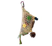 Bird Crushing Toys - Shredding Game for Cage, Hanging Forage Exercise Toy to Prevent Boredom in Aviary