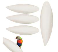 Bird Cuttle Bone, Natural Calcium Supplement Blocks, Parrot Nutritional Chew Accessory, 4 Piece Avian Mineral Support Set, Cage Bird Health Care Supply, For Cockatiels Budgies Conures Use