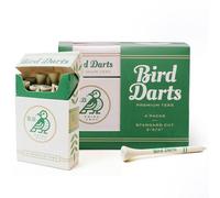 Bird Darts Premium Bamboo Golf Tees | 4-Packs of 18 Wooden Golf Tees in Vintage-Style Packaging | Durable, Biodegradable 2 ¾ Golf Tees | Golf Tee Holder & Organizer for Stylish, Organized Golfers