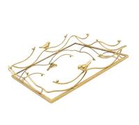 Bird Decorative Mirrored Jewelry Tray Perfumes Organizers Makeup Cosmetic Bathroom Vanity for Counter Dresser Decors Mirrored Vanity