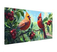 Bird Diamond Art Kits Adults, 5D Diamond Painting Plant 2025 Design New, Square Full Drill Crystal Art Kit, DIY Cross Stitch Painting Set for Gifts and Christmas Living Home Room Decor 110x50cm R-29