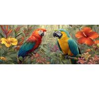 Bird Diamond Art Kits Adults Large 5D Flowers Diamond Painting Kits, DIY Full Drill Crystal Art Craft Rhinestone Embroidery Cross Stitch Arts and Crafts for Adults 19.7x9.8 Inch/50x25 cm -LR140