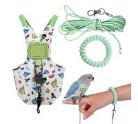 Bird Diaper Adjustable Leakproof Ergonomic with 78.74Inch Flying Rope