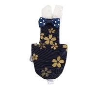 Bird Diaper, Adjustable Soft Reusable Pet Bird Nappies Protective Golden Flower Pattern for Budgies for Macaw for Cockatiels(XS number, Tibetan Golden Flower)