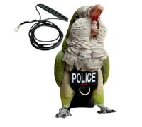 Bird Diaper Harness Flight Suit Clothes, Parrot Flight Suit with Leash for Parrot, Bird Flying Clothes with Rope and Handle for Outdoor Activities Training (with Leash - XX-Large)