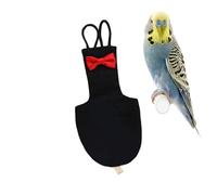 Bird Diaper With Bow Tie - Adjustable Parrot Flight Suit With Waterproof Inner Layer - Soft Cotton Pigeon Diaper Nappy Clothes For Macaw, Cockatiel, Parakeet, & Other Pet Birds