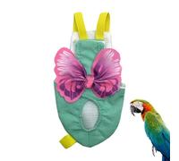 Bird Diapers - Parrot Washable Diaper Nappies | Reusable Protective Parrott Nappy Clothes | Pet Birrd Vest with Poo Pocket and Leash | Flight Suit for Pigeons andd Small Birds