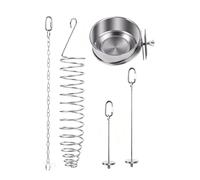 Bird Dishes for Cage Foraging Toys Skewers | Parakeet Food Dish for Cockatiel Fruit Vegetable Pet Crate Pole Outside Finch Backyard Indoor Parakeet