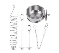 Bird Dishes for Cage Snack Dispenser Forks | Parakeet Food Dish for Fruit Vegetable Pet Crate Pole Outside Finch Backyard Indoor Parakeet Cockatiel