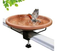 Bird Dishes Outdoor - 30 cm Mounted For Railing - Large Bird Feeder With Bathtubs | Hummingbird Parrot Garden Garden Yard Terrace Porch House