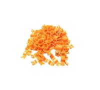 Bird Dove Pigeon Parrot Leg Rings Small Birds Foot Rings Clip Ring Inner Diameter 2.7mm 3mm 4mm 4.5mm 5mm,Orange,4mm - 100Pcs