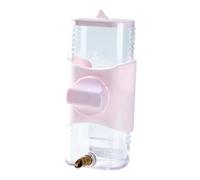 Bird Drinker Drinking Device Parrot Waterer for Medium Birds Parakeet Rabbit Pink 8x10x16 cm