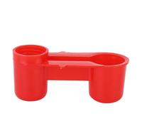 Bird Drinker Drinking Fountain Tool Smooth Edge Durable PVC Material Red Color 10.1 x 3.8 x 4.4cm 20pcs for Farm Birds