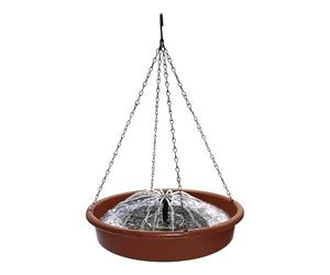 Bird Drinker | Sturdy Solar Panel and Round Design Water Bowl for Birds for Aviary Parrots Garden Yard Park Space Green Outdoor