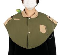 Bird Droppings Protector for Shoulders - Bird Excrement Shawl, Anti-Bite Shawl for Parakeet Feeding with Pocket for Parrots Parrots Macaws Parakeets Finch Sunbird