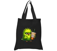 Bird Eagle Energy Black Cotton Tote Bag | Heavyweight 8 oz Durable & Reusable Shopping Bag | 36 cm x 40 cm | For gift, Present, Student, Teacher, Bride, Souvenir, eco-friendly