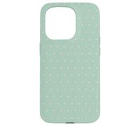Bird Eggs Green Pink Dotted Minimalist Pattern Polka Dot Case for iPhone 15 Pro