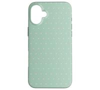 Bird Eggs Green Pink Dotted Minimalist Pattern Polka Dot Case for iPhone 16 Plus