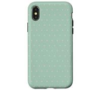 Bird Eggs Green Pink Dotted Minimalist Pattern Polka Dot Case for iPhone X/XS