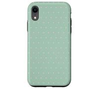 Bird Eggs Green Pink Dotted Minimalist Pattern Polka Dot Case for iPhone XR
