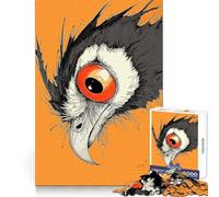 Bird Eye Close-Up 1000 Pieces Puzzles for Teenagers Memory Training Peaceful Escape Flawless Cut Winter Gift (50x75cm)
