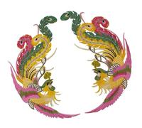 Bird Fabric Applique Sew Iron on Fabric Applique for Garment Theater Costume Clothing Embellishment Resurrected Embroidered Label for Costumes