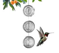 Bird Fear Devices - Bird Reflectors For Outdoor, Reflective Wind Spinner, Decorative Round Wind Spinner, Stainless Steel Bird Deflectors, Bird Reflectors