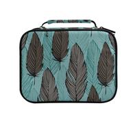 Bird Feather Colored Pencil Bag Large Capacity Pencil Case for Colouring Pencils Pen Bag Marker Organizer