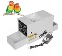 Bird Feed Blown Shell Splitter,Bird Seed Cleaner Cleaning Machine,Parrot Feed Electric Grain Blowing Machine with Double Drawer,Bird Seed Cleaner Cleaning Machine for Millet, Grains