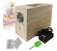 Bird Feed Blown Shell Splitter, Parrot Feed Grain Blowing Machine, Husk Remover Wind Sheller, with Collection Box and Shovel, Adjustable Speed Fan, for Millet, Miscellaneous Grains, Melon Seeds, Rice