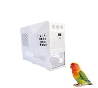 Bird Feed Husk Blower, No-Assembly Husk Remover, Household Bird Feed Husk Blower, 5-Speed Adjustable Wind, Smart Digital Display, Rechargeable And Washable(White)