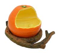 Bird Feeder 2Pcs Bird Feeding Dish Cups with Fruit Shaped Textures Small Birds