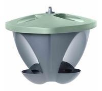 Bird Feeder 4L Green/Anthracite Birdhouse Nest Box Breeding Box Birds Terrace
