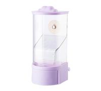 Bird Feeder Automatic Clear Food Holder Dispenser features a stand with a mess free stand for cage birds