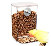 Bird Feeder Automatic Refill, Birds Feeders for Outside Detachable | Transparent Food Container for Deck, Parrot, Garden, Chicken, Window, Hummingbird, Easy to Use, No