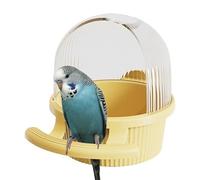 Bird Feeder,Bird Cage Feeder Dispenser - Semi-Open Wild Bird Feeder Bird Cage Accessories for Peony Cockatiels, Parrots, Pigeons