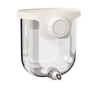 Bird Feeder, Bird Water Dispenser, 4.21x4.33x3.15 Inches, No Drip Design Transparent Body 330ml Mounted Waterer, Cage Accessory for Hummingbirds, Parrots, Finches, Budgies and Lovebirds