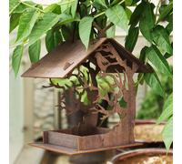 Bird Feeder Birdhouse Wooden Garden Seed Nuts Feeder - Build it Yourself Kit