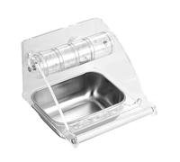 Bird Feeder Bowl Cage - Bird Cage Feeder, Stainless Steel Bird Bowl | Indoor Cage Feeder for Small Medium Birds with Search Toy