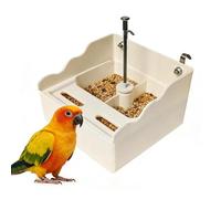 Bird Feeder Bowl - Large Capacity Pet Food & Water Basin - Durable Bird Bath Feeder for Macaws Sparrows Parakeets Budgies Indoor Outdoor Garden Yard Balcony Use