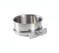 Bird Feeder Bowl | Stainless Steel, Fits Standard Cage Bars, For Parrots, Budgies, Aviaries